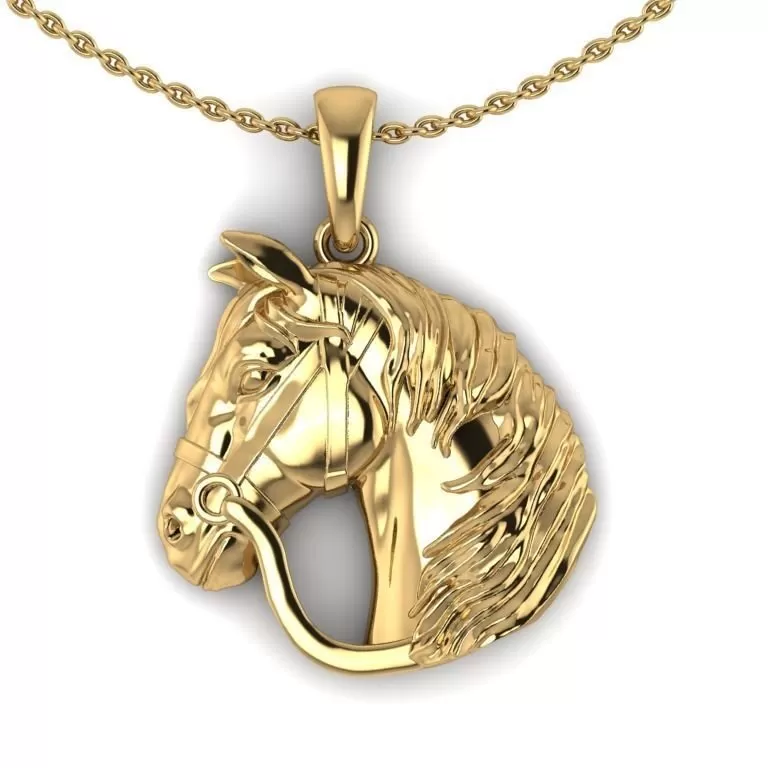 Pingente Cavalo em Ouro maciço 18k - 5,9 gramas