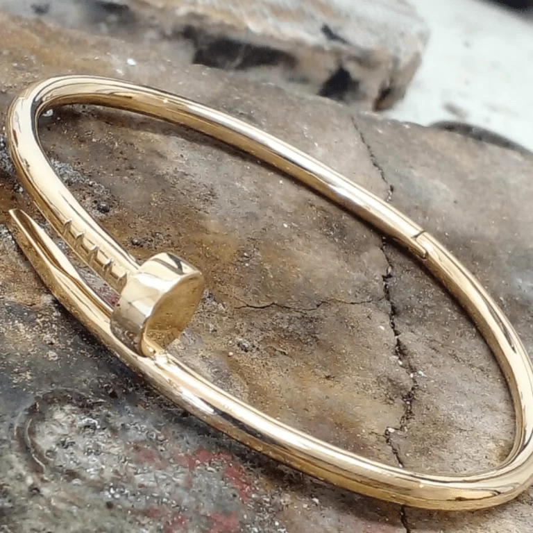 Bracelete Masculino Juste Um Clou (full size) - Estilo Cariter - Ouro Maciço 18k - 55 Gramas