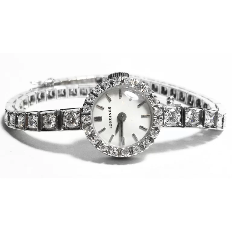 Relógio Longines “Lady 60 Diamond” em Ouro Branco 18k - pouquissimos exemplares no mundo - 100% Original