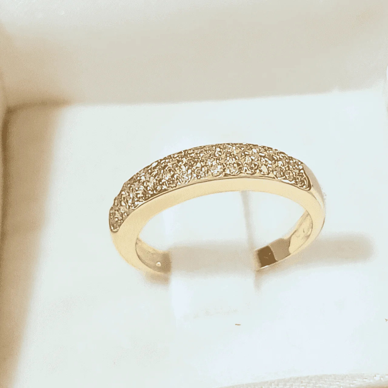 Anel Aparador Ouro 18k 3 Fileiras 2,9 Gramas - Alta Qualidade