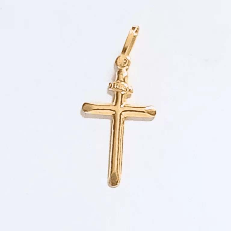 Pingente Cruz Cricifixo INRI em Ouro 18k