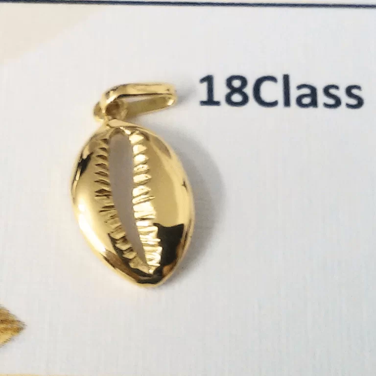 Pingente Búzio  em Ouro 18k - 2 Cm - 1,5 Gramas