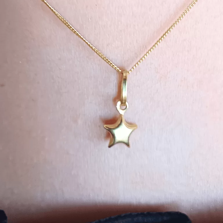 Pingente Estrela Pequena em Ouro 18k