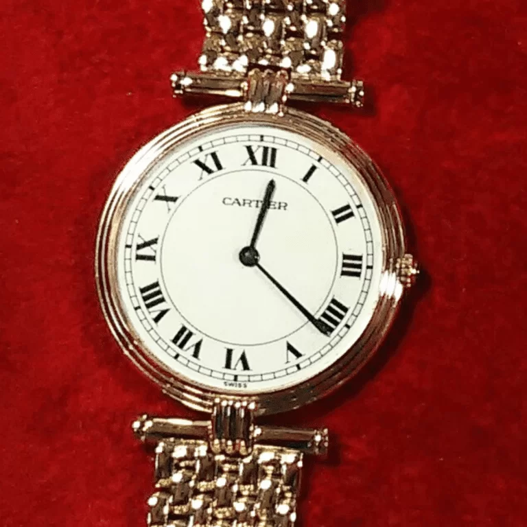 Relógio Cartier Vendome Lady Trinity  todo de ouro 18K - Raridade de Colecionador - Serm Uso